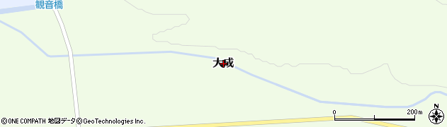 北海道黒松内町（寿都郡）大成周辺の地図