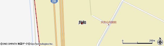 北海道厚真町（勇払郡）共和周辺の地図