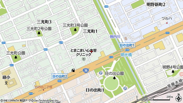 〒053-0042 北海道苫小牧市三光町の地図