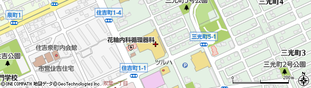 カクサダクリーニング株式会社　道央市民生協新生台ファミリープラザ・ステイ店周辺の地図