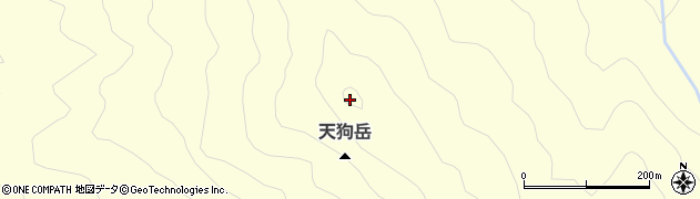 天狗岳周辺の地図