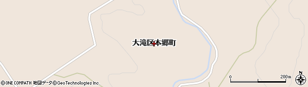 北海道伊達市大滝区本郷町周辺の地図