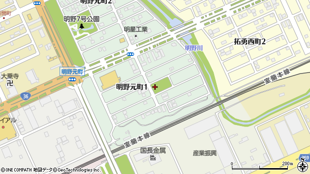 〒053-0051 北海道苫小牧市明野元町の地図