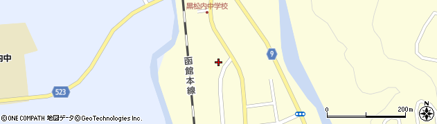 北海道寿都郡黒松内町黒松内186周辺の地図