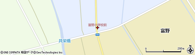 富野小学校前周辺の地図