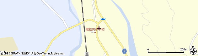 北海道寿都郡黒松内町黒松内117周辺の地図