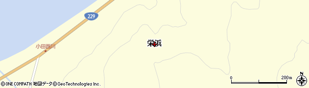 北海道島牧村（島牧郡）栄浜周辺の地図