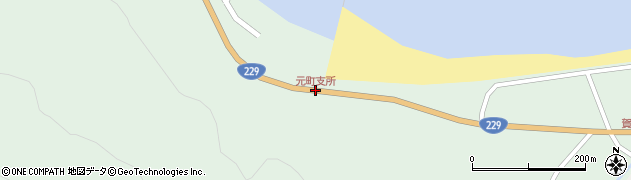 元町支所周辺の地図