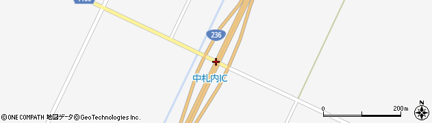 中札内ＩＣ周辺の地図