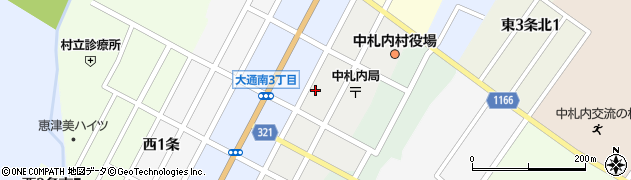 中札内村農協周辺の地図