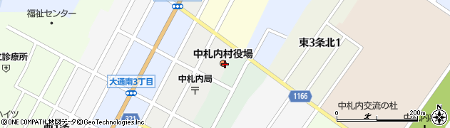 中札内村役場　施設課周辺の地図