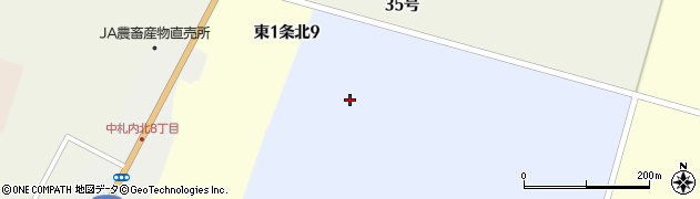 北海道中札内村（河西郡）中札内（西１線）周辺の地図