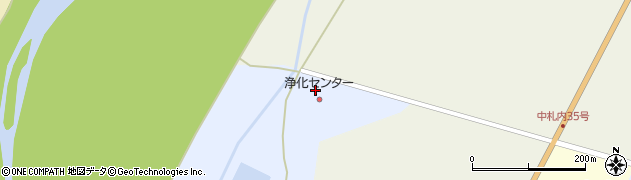 中札内村役場　中札内浄化センター周辺の地図