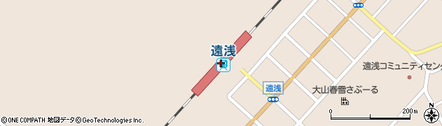 遠浅駅周辺の地図
