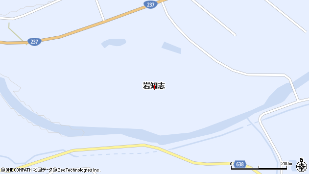 〒055-0414 北海道沙流郡平取町岩知志の地図