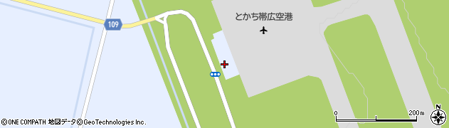 帯広空港（とかち帯広空港）周辺の地図