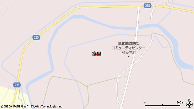 〒059-1614 北海道勇払郡厚真町富里の地図