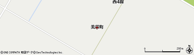 北海道帯広市美栄町周辺の地図