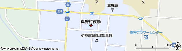 北海道虻田郡真狩村周辺の地図