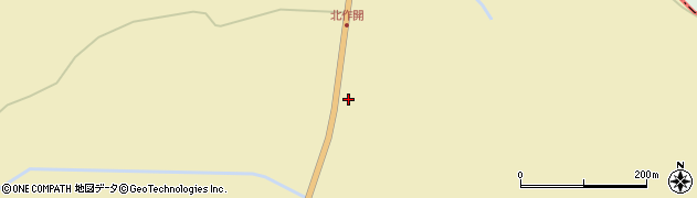 北海道寿都郡黒松内町北作開351-1周辺の地図