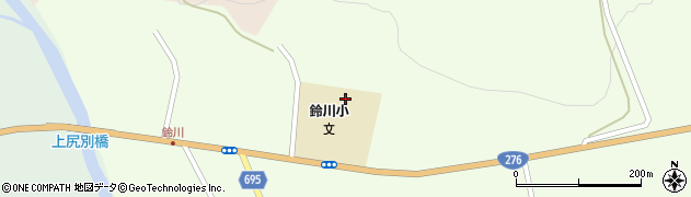 喜茂別町立鈴川小学校周辺の地図