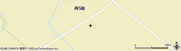 北海道帯広市広野町（西５線）周辺の地図
