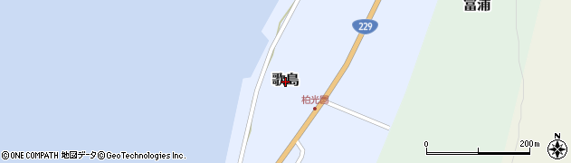 北海道島牧村（島牧郡）歌島周辺の地図