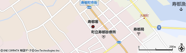 寿都警察署周辺の地図
