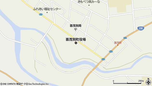 〒044-0200 北海道虻田郡喜茂別町（以下に掲載がない場合）の地図