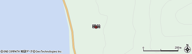 北海道寿都町（寿都郡）歌棄町（種前）周辺の地図