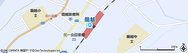 蘭越駅周辺の地図