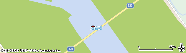 茂岩橋周辺の地図