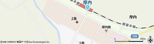 北海道十勝郡浦幌町厚内２条通周辺の地図