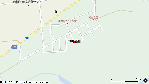 〒089-5234 北海道中川郡豊頃町中央新町の地図