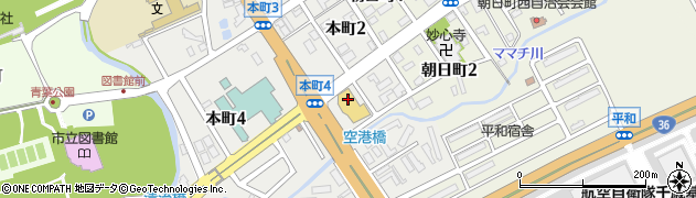 札幌トヨタ　千歳店周辺の地図
