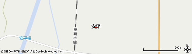 北海道安平町（勇払郡）安平周辺の地図
