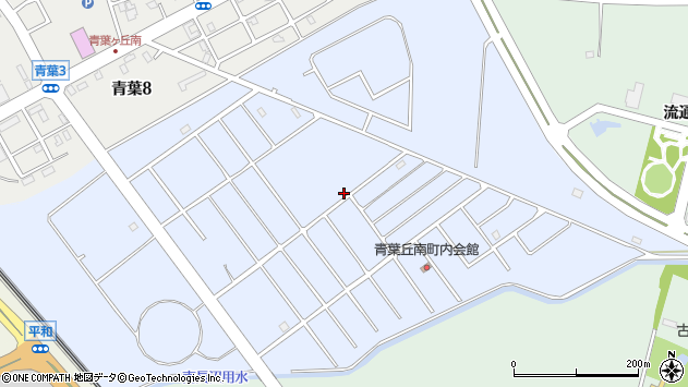 〒066-0014 北海道千歳市青葉丘の地図