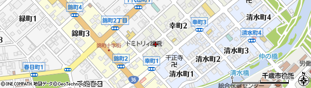 北海道千歳市幸町1丁目周辺の地図