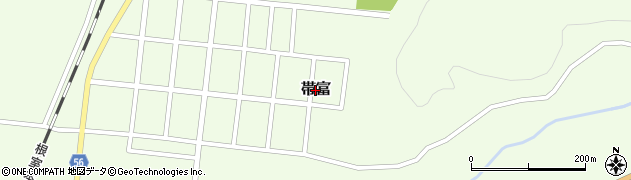 北海道浦幌町（十勝郡）帯富周辺の地図