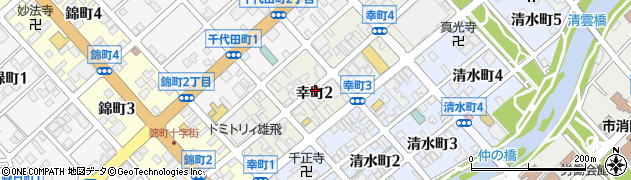 北海道千歳市幸町2丁目周辺の地図