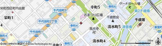 北海道千歳市幸町周辺の地図