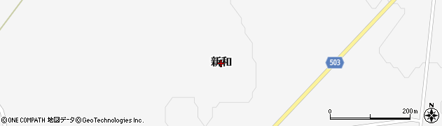 北海道幕別町（中川郡）新和周辺の地図