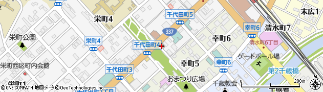 千歳駅前郵便局周辺の地図