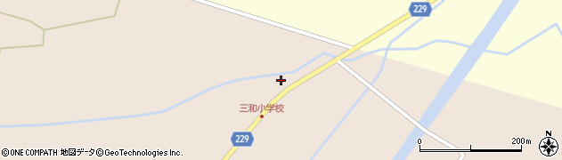 三和へき地保健福祉館周辺の地図
