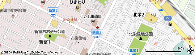 千歳北栄郵便局周辺の地図