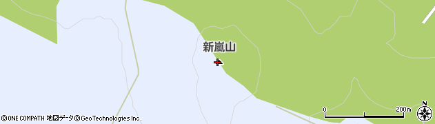 新嵐山周辺の地図