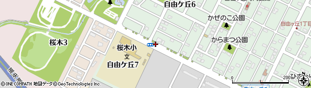 桜木小学校前周辺の地図