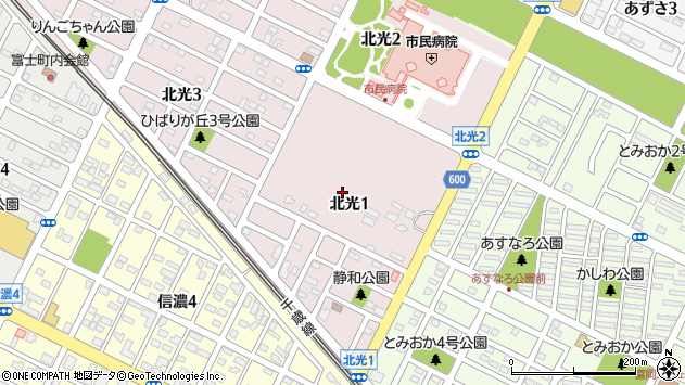 〒066-0033 北海道千歳市北光の地図