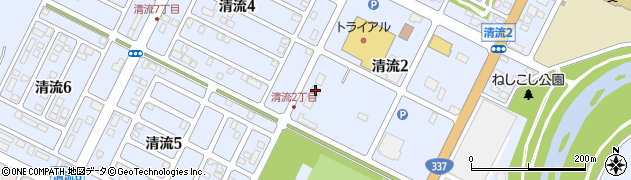 地崎道路株式会社　千歳営業所周辺の地図