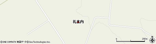 北海道豊頃町（中川郡）礼文内周辺の地図